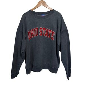 Champion Ohio State Sweatshirt Mens XL Gray Collegiate Crewneck